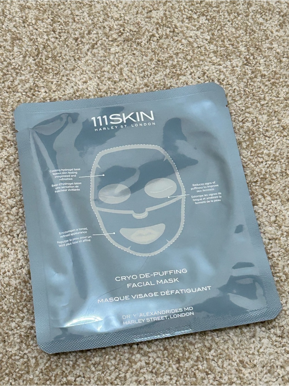111SKIN Cryo De-Puffing Facial Mask NEW